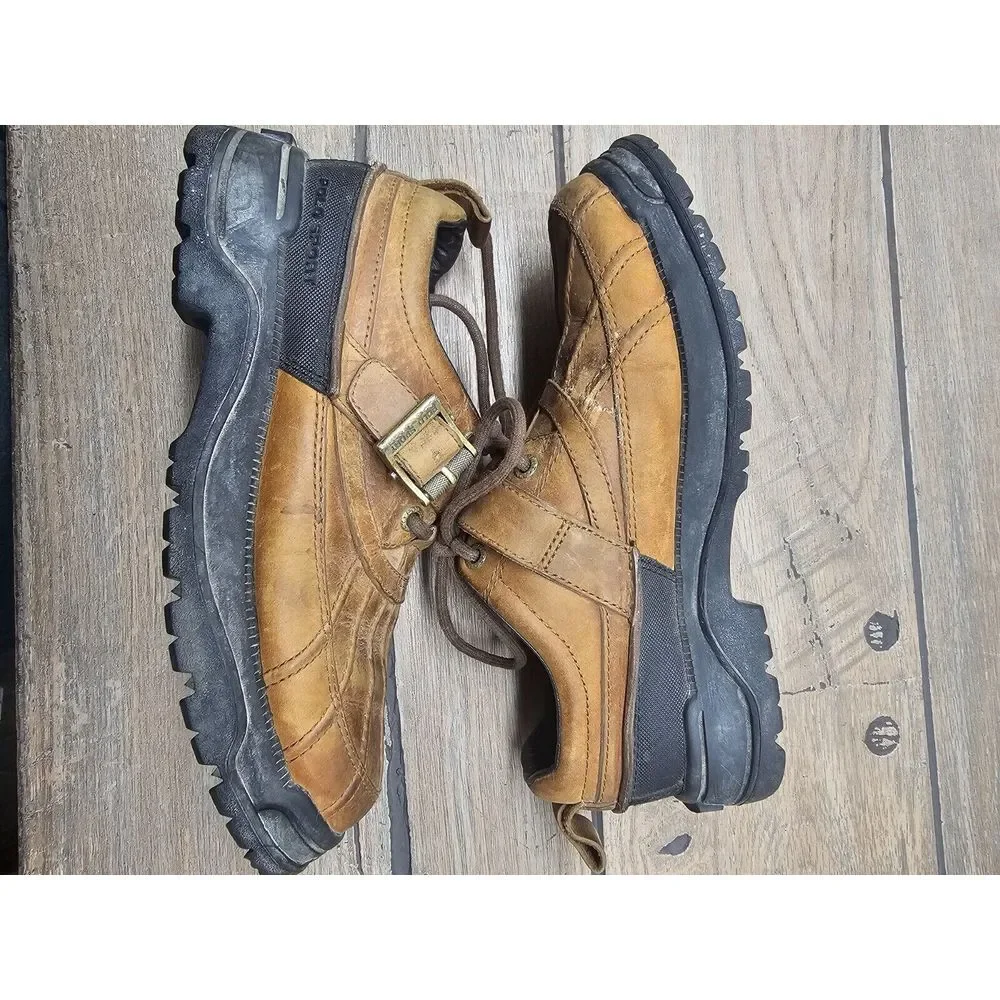 VTG Polo Sport Ralph Lauren Mens 7B Duck Rain Snow Buckle Leather Shoes 1990 Y2K